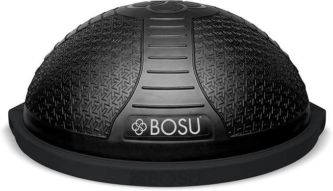 BOSU NexGen 25IN Home Fitness Exercise Gym Strength Flexibility Balance Trainer with Rubberized Non Skid Surface and Hand Air Pump