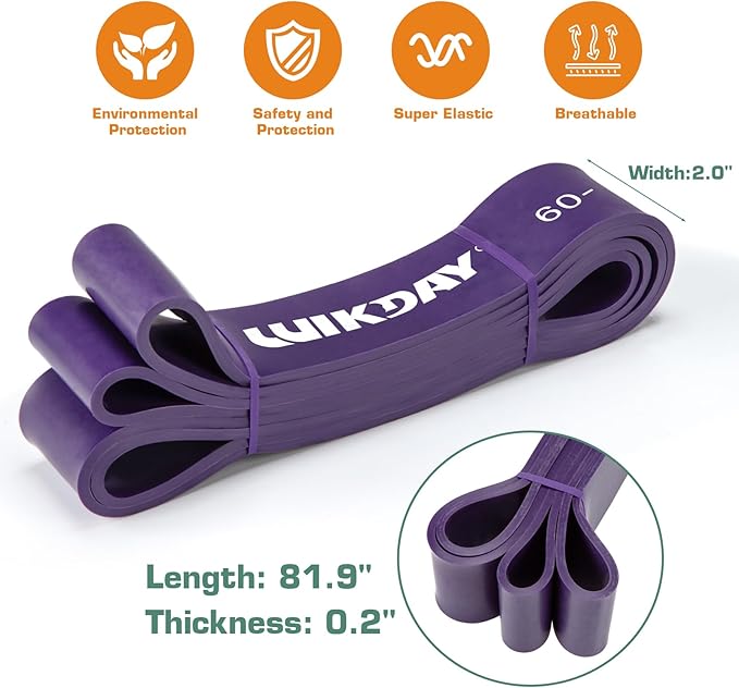 Resistance Bands for Working Out, Exercise Bands, Workout Bands, Pull Up Assistance Bands for Body Stretching Training Physical Therapy Muscle Training for Men & Women