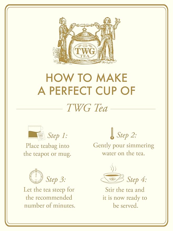 TWG Tea | Red Jasmine Tea | Rooibos Tea | Jasmine Flower | 15 Hand Sewn Cotton Teabags | Gift Set