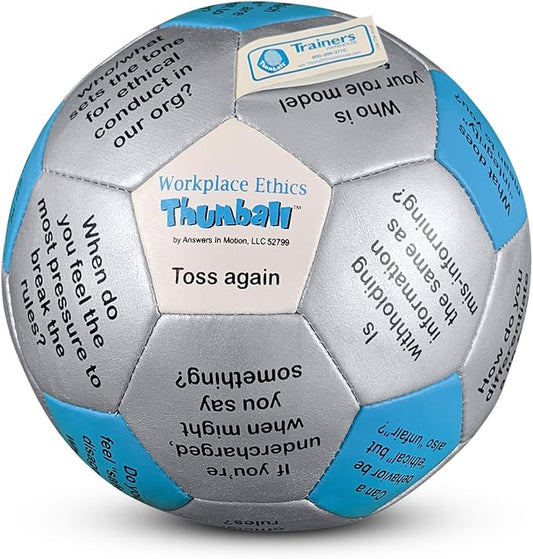 Trainers Warehouse 6" Thumball Collection, 32 Prompts for Conversation, Team Building, Relationship and Training