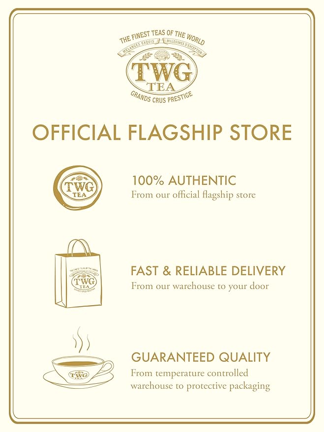 TWG Tea | Red Jasmine Tea | Rooibos Tea | Jasmine Flower | 15 Hand Sewn Cotton Teabags | Gift Set