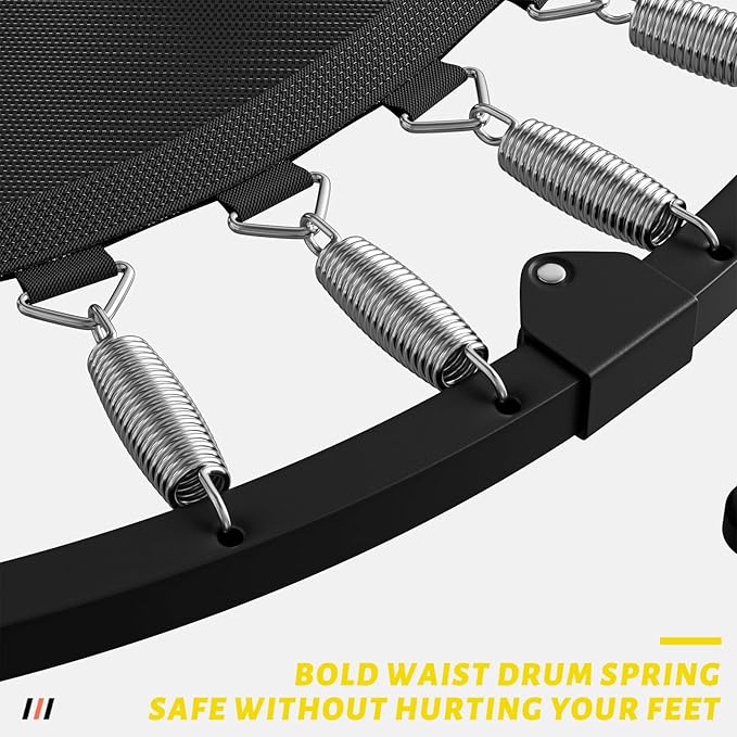 CLORIS 40in Folding Trampoline Mini Trampoline Rebounder Trampoline for Adults Fitness Trampoline with Adjustable Foam Handle, with safty Padded Cover Best Gift for Kids/Adult