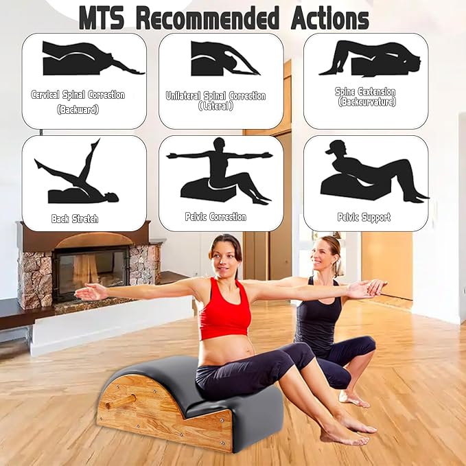 Pilates Spine Corrector for Body Fitness,Spine Supporter for Balance Exercise,Pilates Arc for Core Strengthening & Streching,Pilates Reformer Machine
