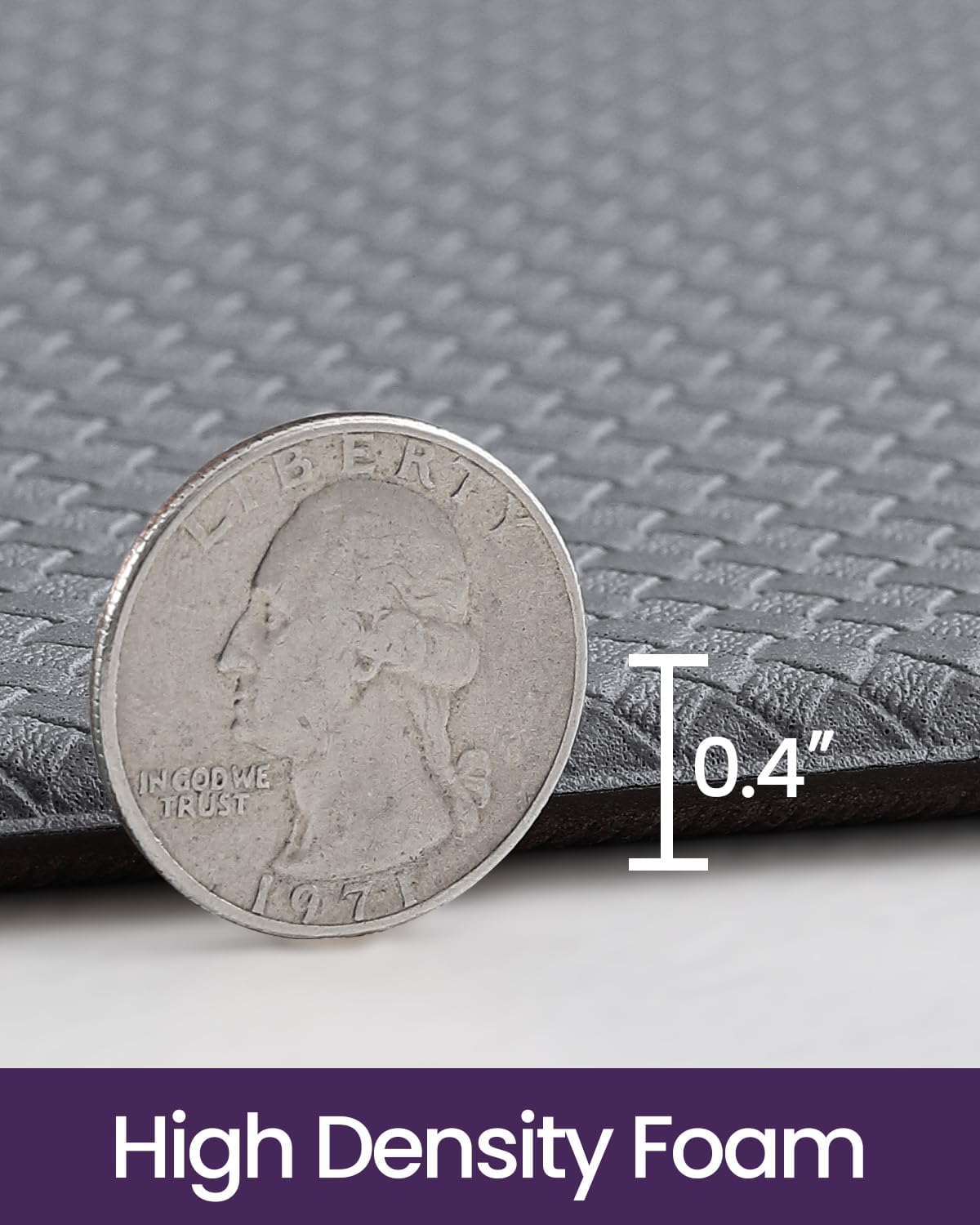 DEXI Kitchen Floor Mats Cushioned Anti Fatigue, 23x94, Large Long Standing Runner Rug Waterproof, Comfort Memory Foam Padded for Front Sink Laundry, Grey