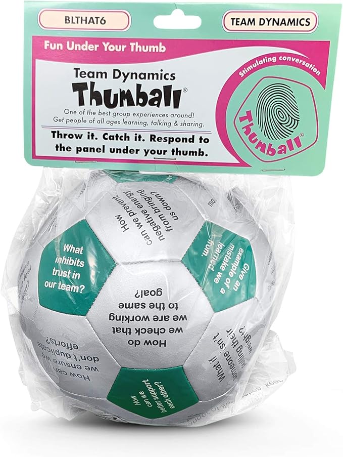 Trainers Warehouse 6" Thumball Collection, 32 Prompts for Conversation, Team Building, Relationship and Training