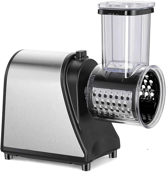Nictemaw Electric Cheese Grater 250W, Cheese Shredder, Professional Electric Slicer Shredder for Potatoes, Carrots, Veggies, Upgraded