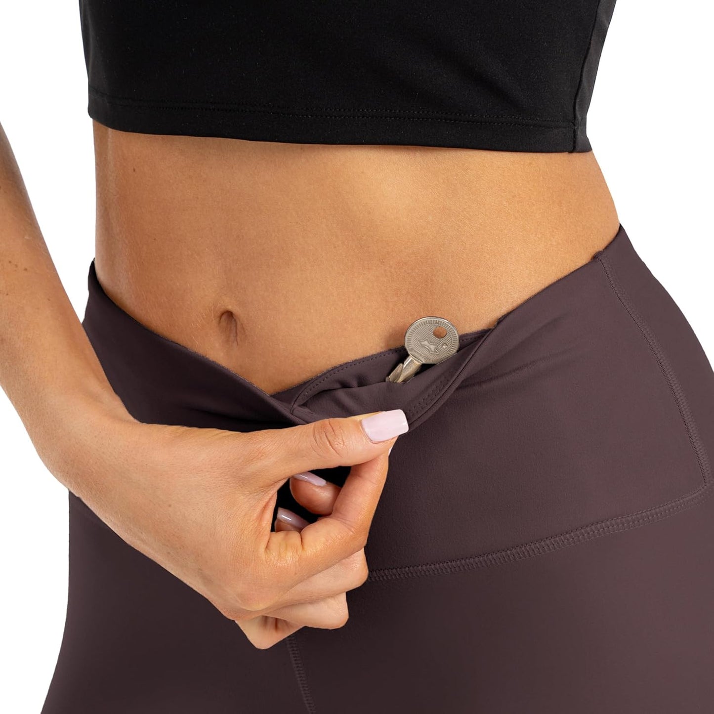 CHANAN High Waist Butt Lifting Leggings for Women Buttery Soft Breathable Yoga Pants with Hidden Pocket Tummy Control Gym