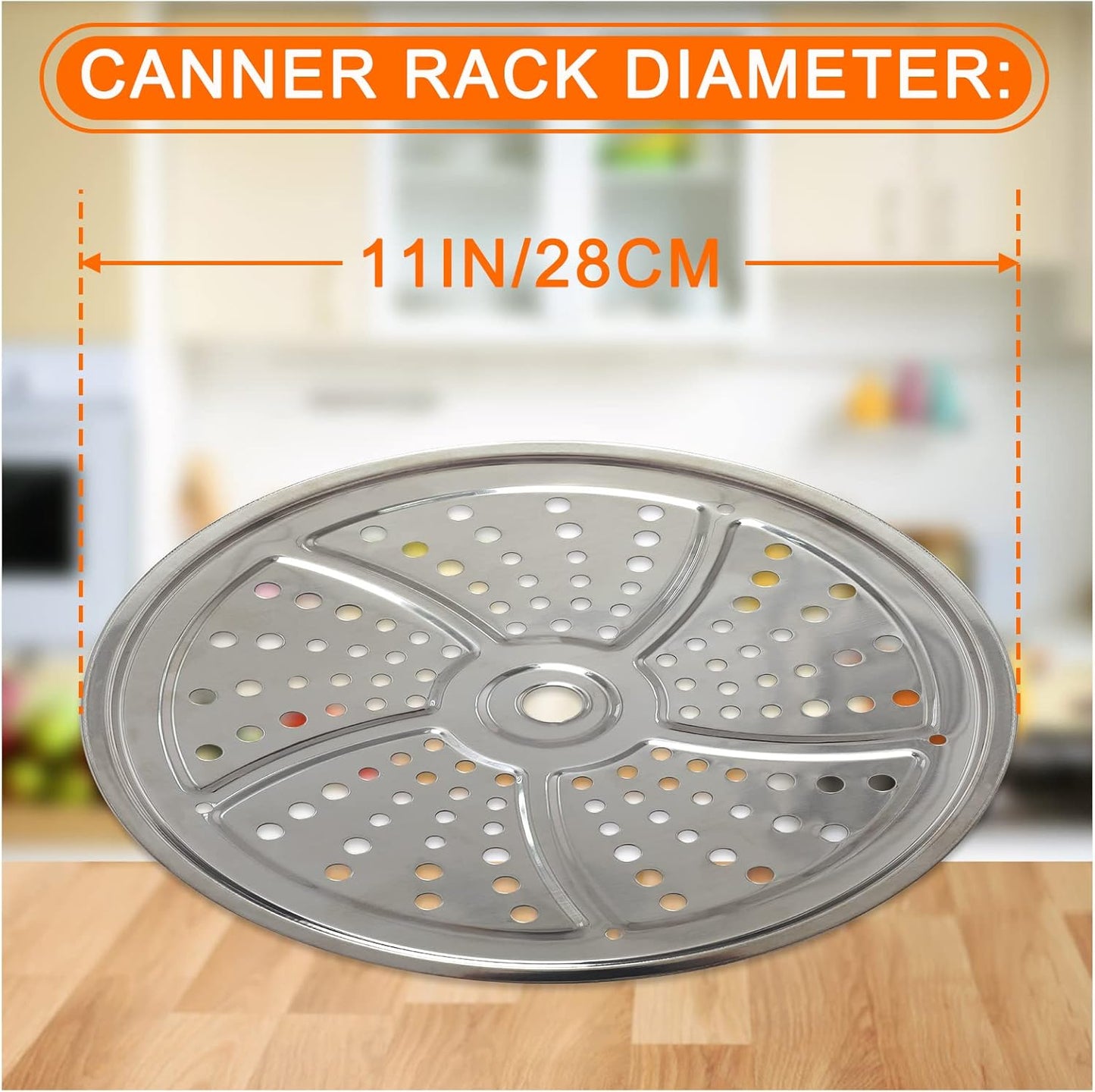 2Pack Canner Rack for Pressure Canner, 11-Inch Stainless Steel Pressure Cooker Rack, Compatible with Presto, All-American and More