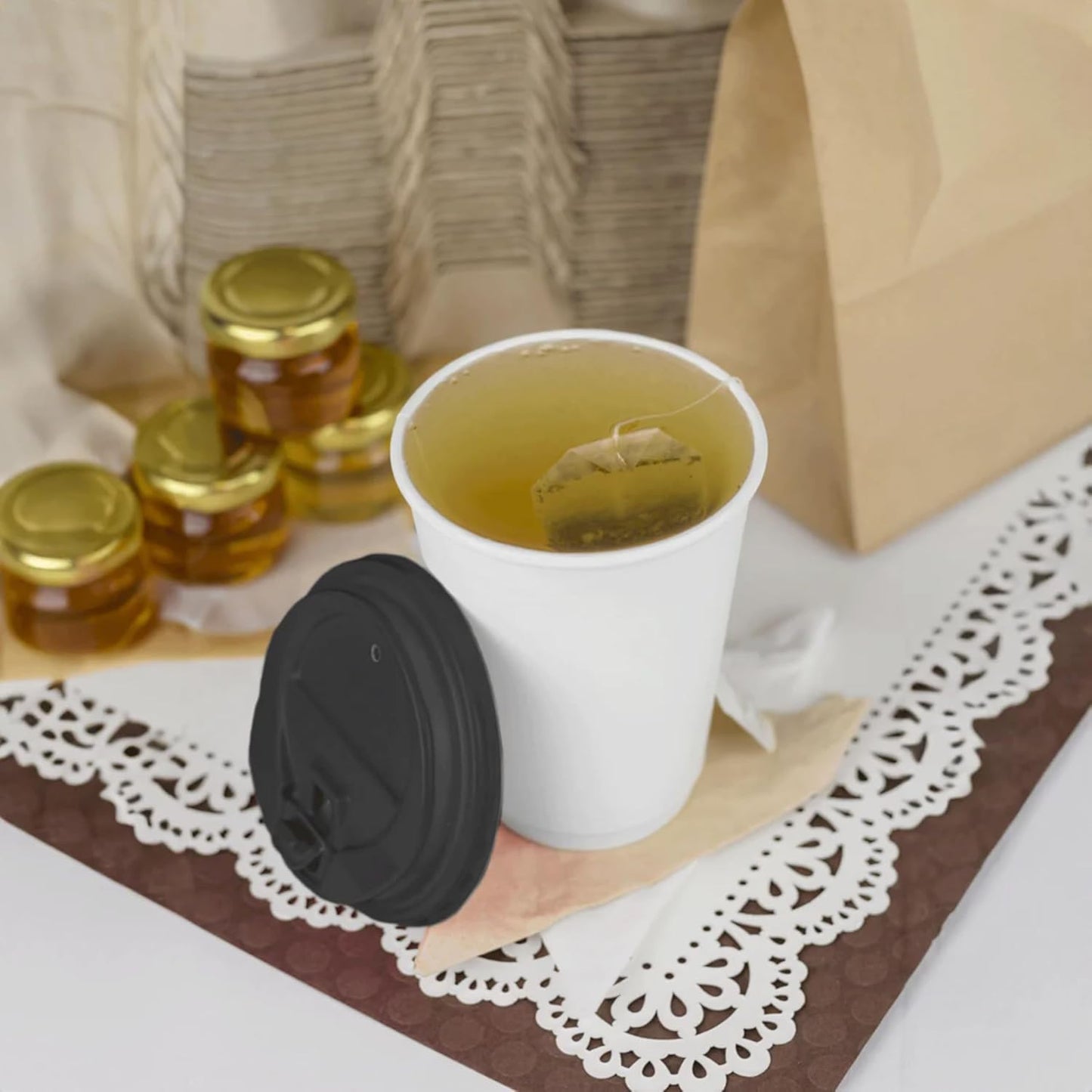 Karat C-KIC516W 16 oz Insulated Paper Hot Cup, White, White (Pack of 500)