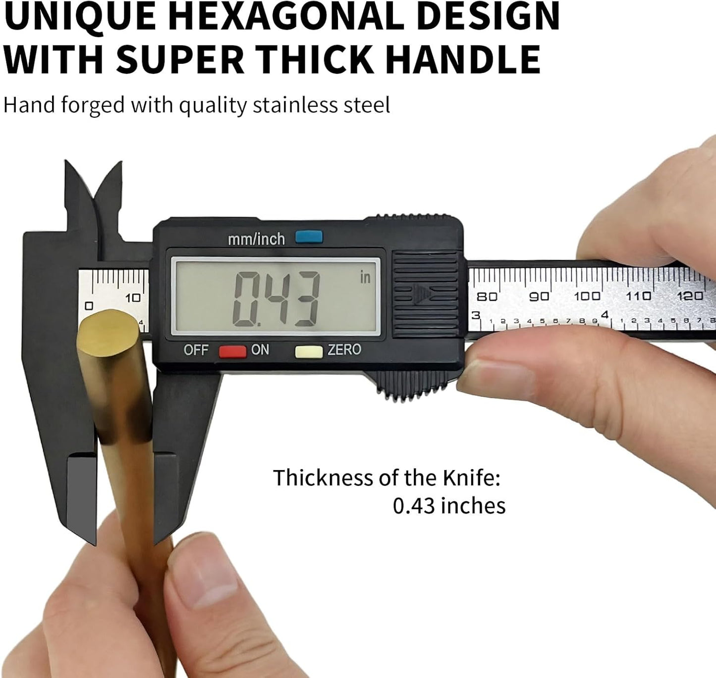 40-Piece Matte Gold Silverware Set, Hand Forged Utensil, Stainless Steel Flatware Set, Hexagon Handle Cutlery Set for Home Hotel Use, Service for 8