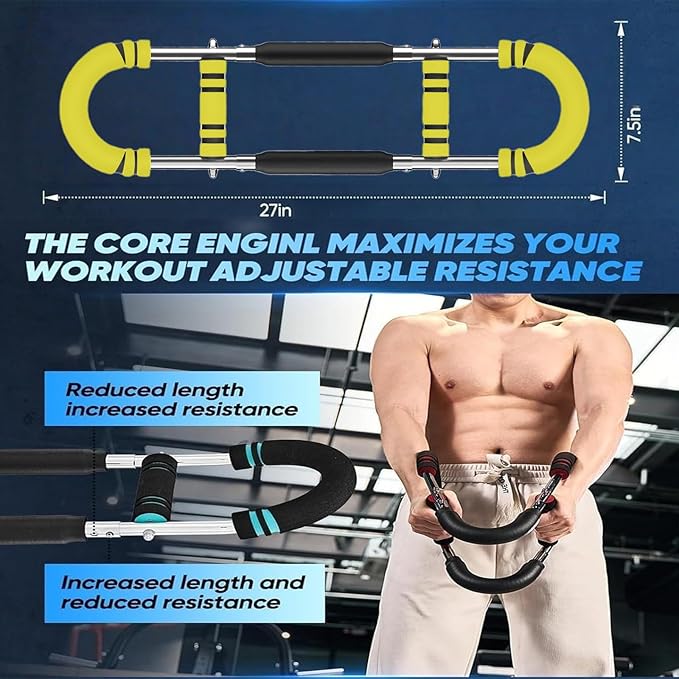 Twister Arm Trainer,Arm Trainer for Men, Adjustable Chest Workout Equipment,Chest Trainer, Shoulder Muscle Training,Wrist & Forearm Strengtheners, Portable Home Fitness Equipment