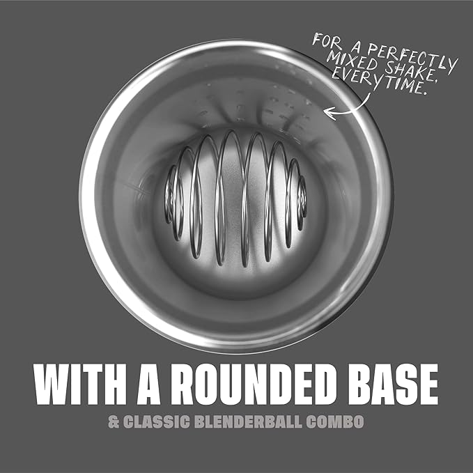 BlenderBottle Strada Shaker Cup Insulated Stainless Steel Water Bottle with Wire Whisk, 24-Ounce, Red