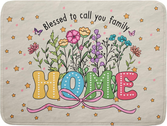 Colorful Home Dish Drying Mat Cute Home Microfiber Absorbent Kitchen Counter Pad 18 X 24 in for Dining Coffee Bar Decor