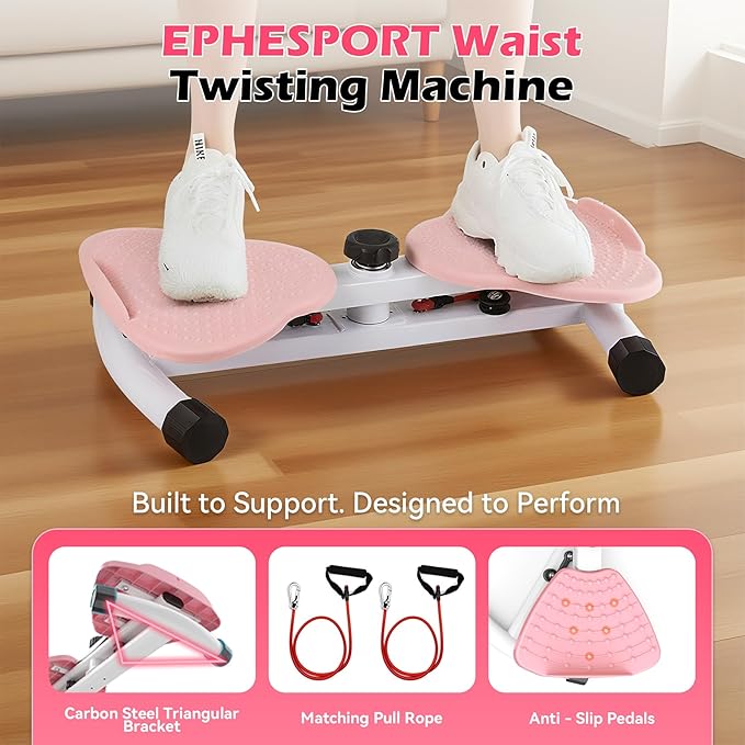 EPHESPORT Waist Twisting Machine, Ab Twister for Home Workout, Twister Board for Exercise, Full Body Slimming & Core Training, Twist Machine for Weight Loss, Compact Home Exercise Equipment