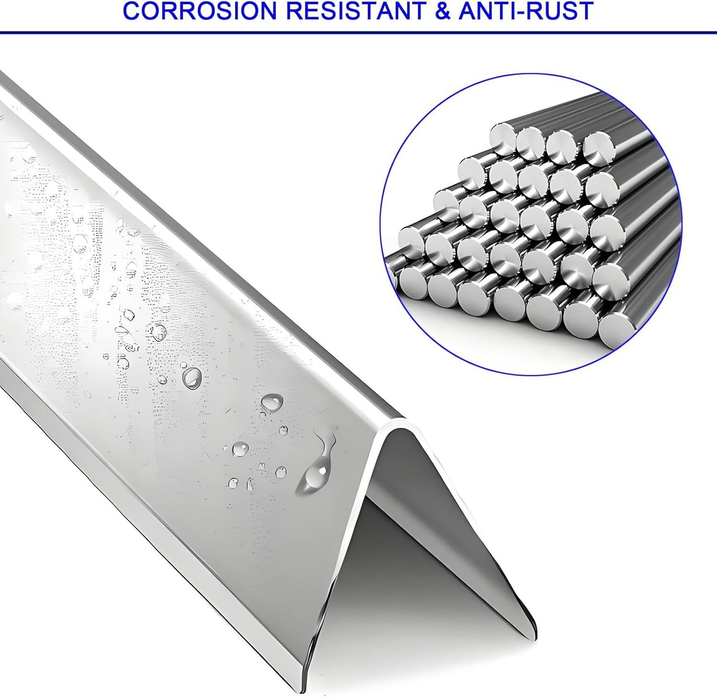 Genesis Grill Parts 17.5" Flavorizer Bars Heat Deflector for Weber Genesis 300 Series Weber E310 E320 E330 EP310 EP320 EP330 Front Control, Grill Replacement Parts for Weber 7620 7622 Accessories