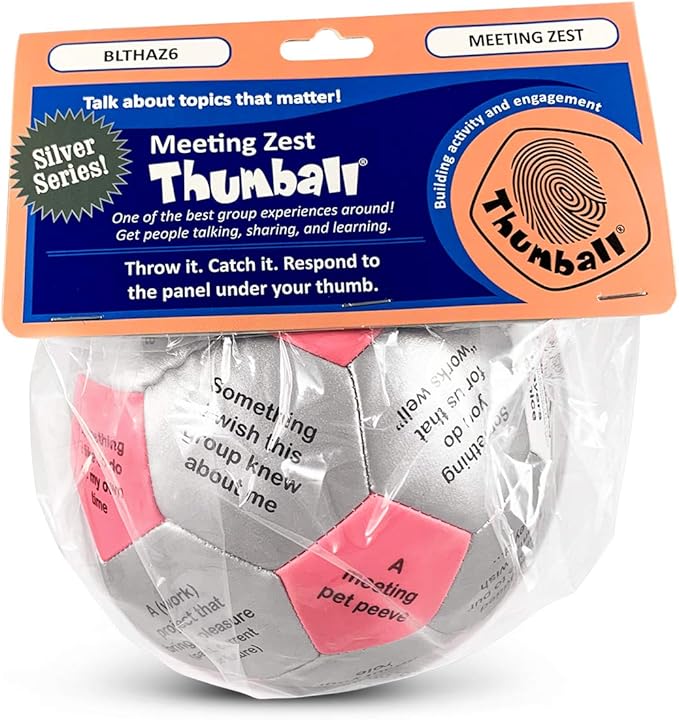 Trainers Warehouse 6" Thumball Collection, 32 Prompts for Conversation, Team Building, Relationship and Training