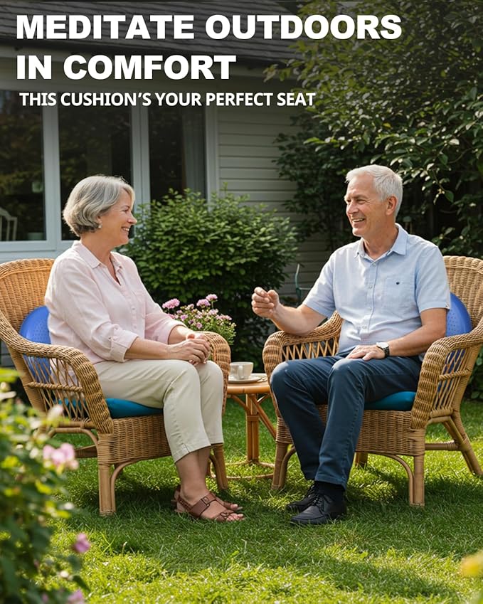 Trideer Wobble Cushion with Inflation Pump - Wiggle Seat for Sensory Kids(Multiple Colors), Balance Disc (Extra Thick)