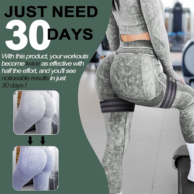 BFR Occlusion Bands for Women Legs Glutes Hip Building, Comfortable Elastic Booty Bands for Blood Flow Training Workouts Fast to Lift Your Butt,Squat,Thigh,Fitness