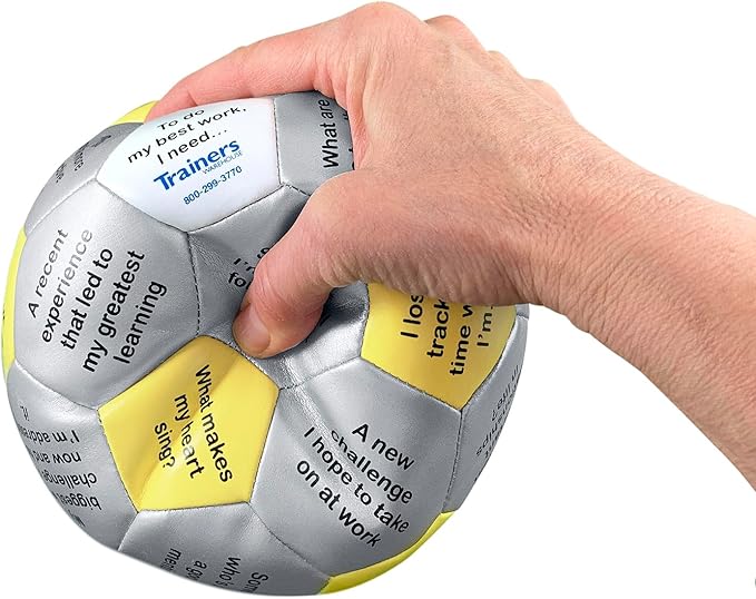 Trainers Warehouse 6" Thumball Collection, 32 Prompts for Conversation, Team Building, Relationship and Training