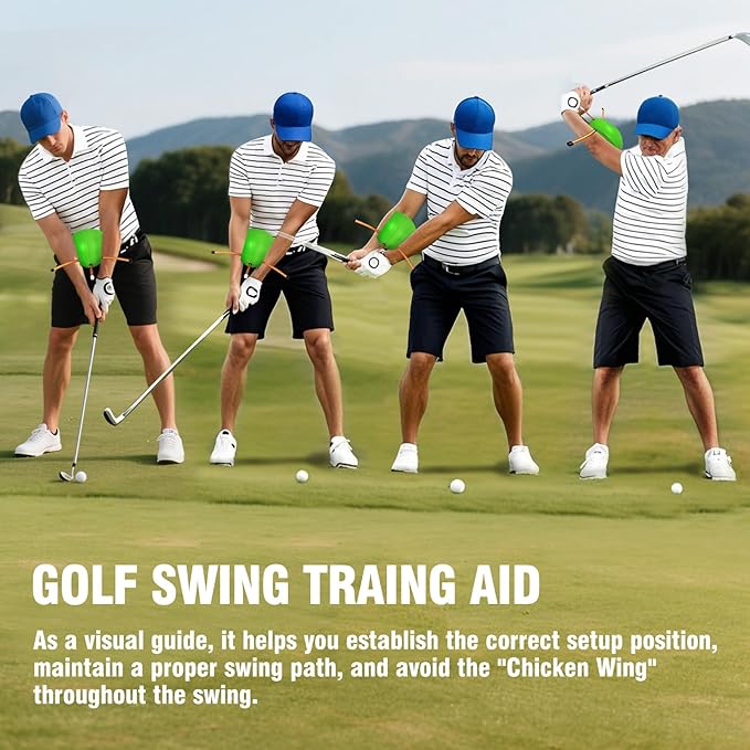 Ball PU Swing Trainer with Anti-Slip Pad & Storage Bag, Golf Swing Training Aids, Enhance Swing Strength, Flexibility & Stability, Portable Practice Tool for Daily Use