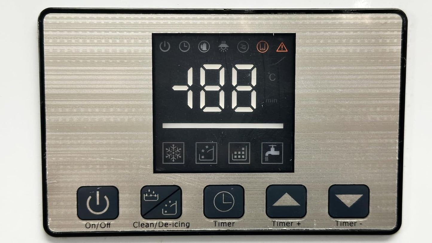 Commercial Ice Maker Machine, 660 lbs Daily Production, 300 lbs Storage, Digital Control Panel, Stainless Steel CIM-3040F