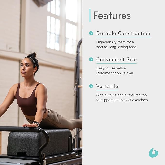 Balanced Body Sitting Box Lite, Pilates Reformer and Floor Exercise Equipment, Pilates Workout Equipment for Home Gym or Studio