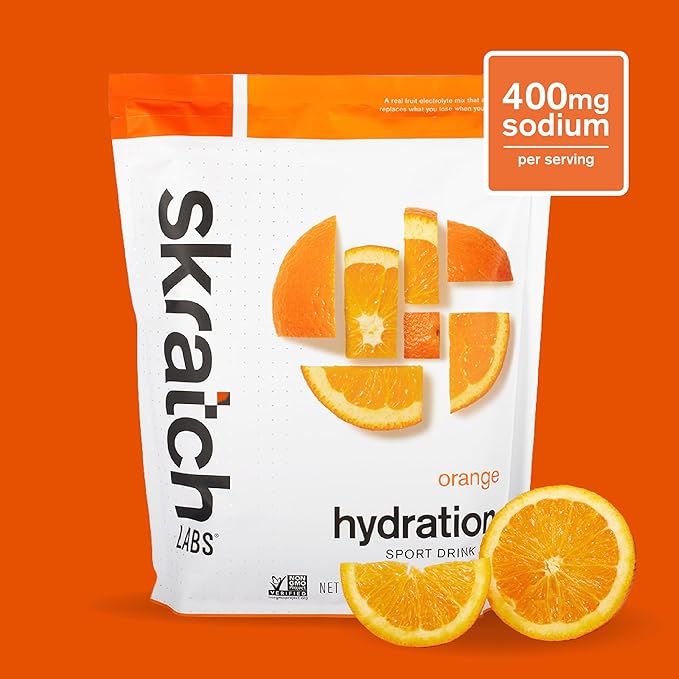 Skratch Labs Hydration Powder | Sport Drink Mix | Electrolytes Powder for Exercise, Endurance, and Performance | Orange | 60 Servings | Non-GMO, Vegan, Kosher