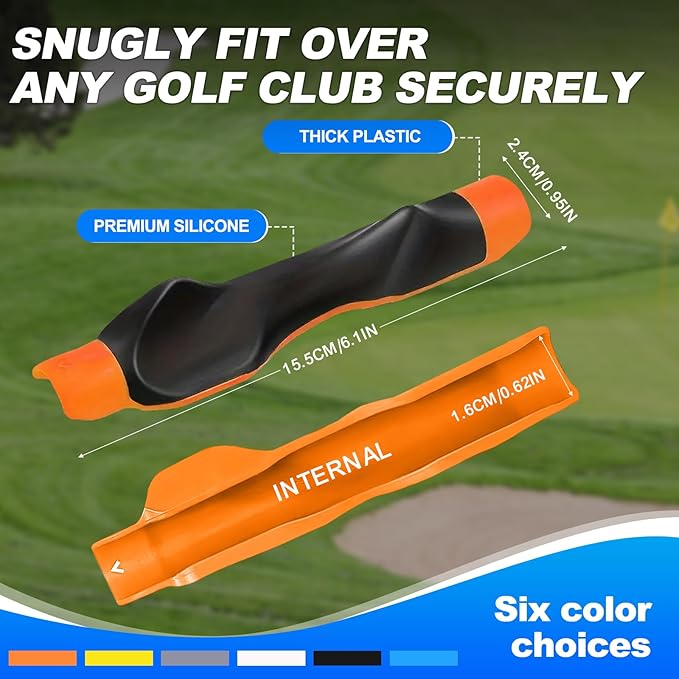 Golf Grip Trainer, Golf Club Grip, Golf Grip Training Aid, Helps Improve and Train Correct Hand Position (Right Hand )