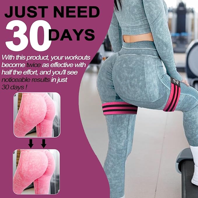 BFR Occlusion Bands for Women Legs Glutes Hip Building, Comfortable Elastic Booty Bands for Blood Flow Training Workouts Fast to Lift Your Butt,Squat,Thigh,Fitness