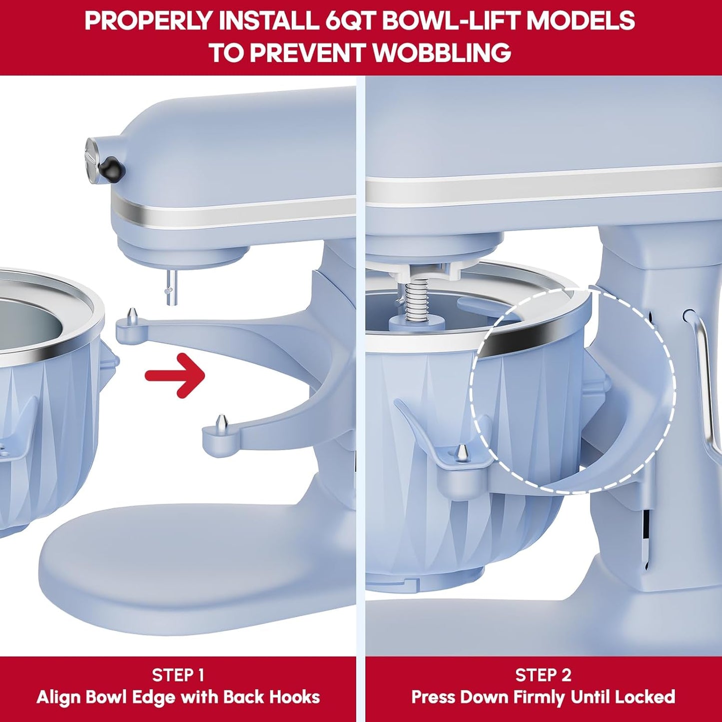 InnoMoon Ice Cream Maker Attachment for KitchenAid Stand Mixer, Compatible for Kitchenaid 4.5QT/5QT/6QT/7QT Stand Mixer, 2-Quart Frozen Yogurt, Sorbet Gelato Maker, Kitchen aid Ice Cream Maker (Blue)