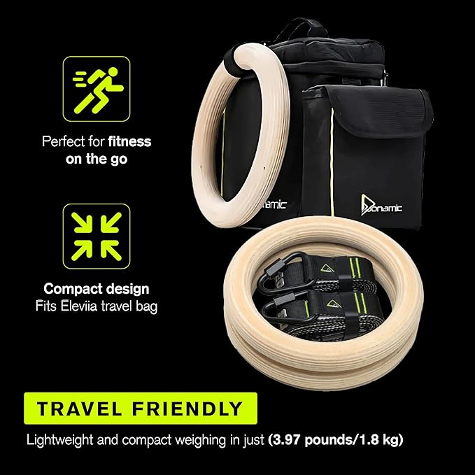 Duonamic Eleviia: Portable Doorway Pull-Up Bar – Lightweight, Travel-Ready, 250 lb Capacity