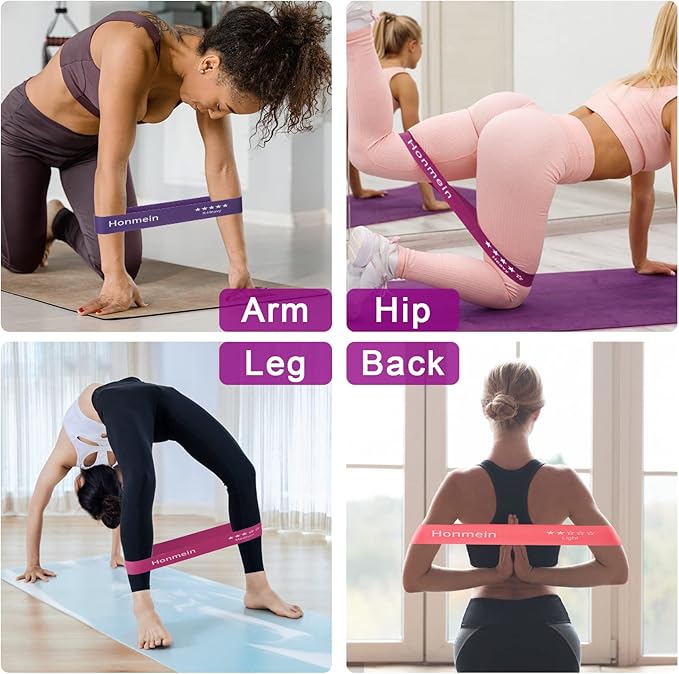 Resistance Bands for Working Out, Exercise Bands with 5 Resistance Levels Fit for Home Fitness, Strength Training, Natural Latex Resistance Band Include Instruction Guide and Carry Bag