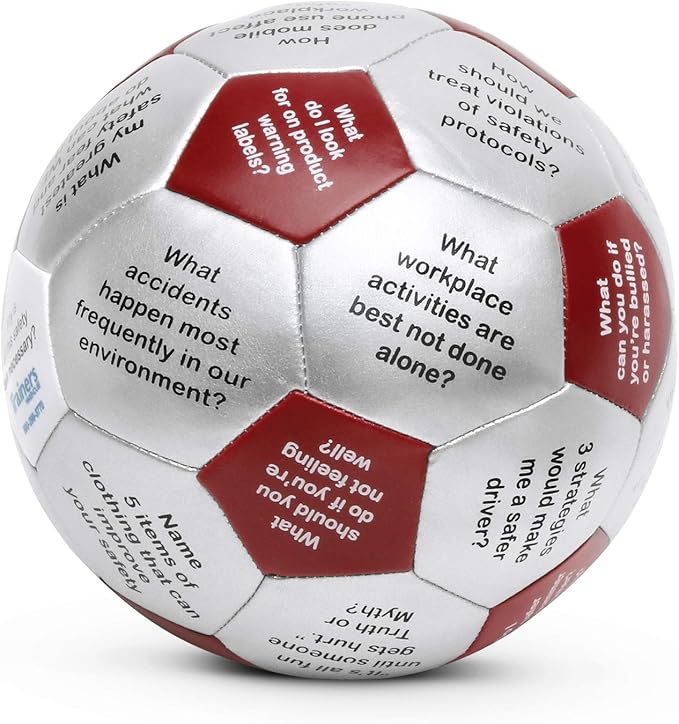 Trainers Warehouse 6" Thumball Collection, 32 Prompts for Conversation, Team Building, Relationship and Training
