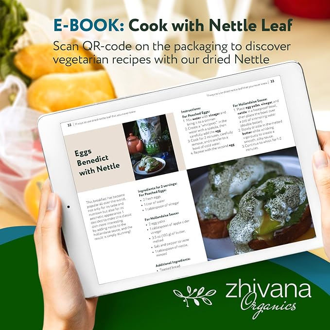 Stinging Nettle Tea Organic Loose Leaf - Dried Nettles Herb, Ortiga Tea – Cleanse Body, Remove Toxins, Easy Allergy – 8 oz