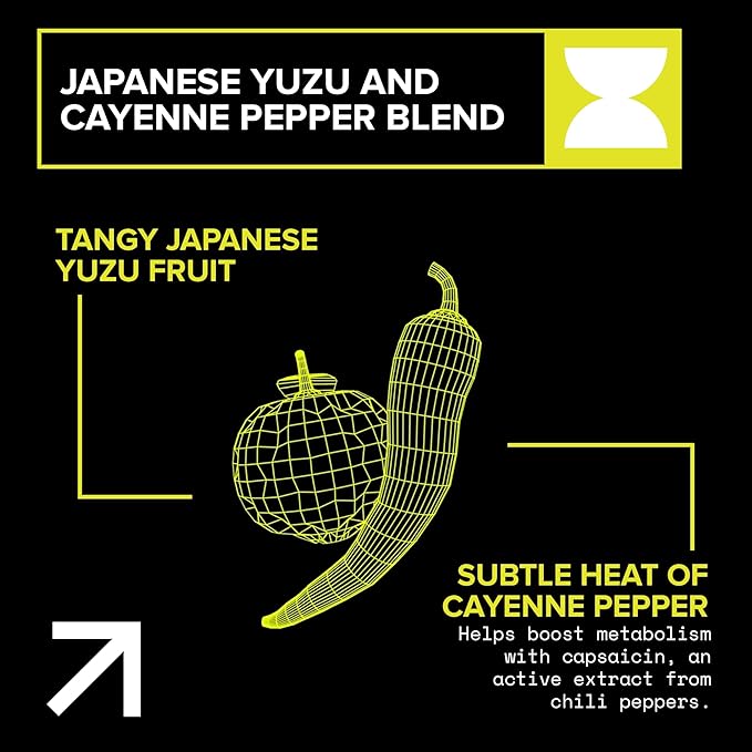 Echelon Pre-Workout Energy Drink | Yuzu Cayenne | 12 Pack | Sustained Energy, Focus and Endurance Dietary Supplement | 300mg of Caffeine | Beta-Alanine, L-Theanine & Fiber | Vegan