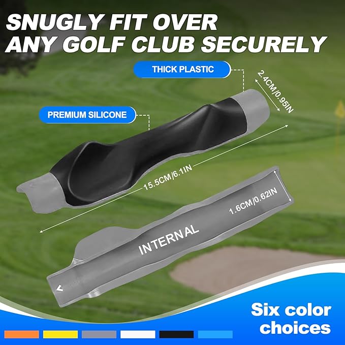 Golf Grip Trainer, Golf Club Grip, Golf Grip Training Aid, Helps Improve and Train Correct Hand Position (Right Hand )