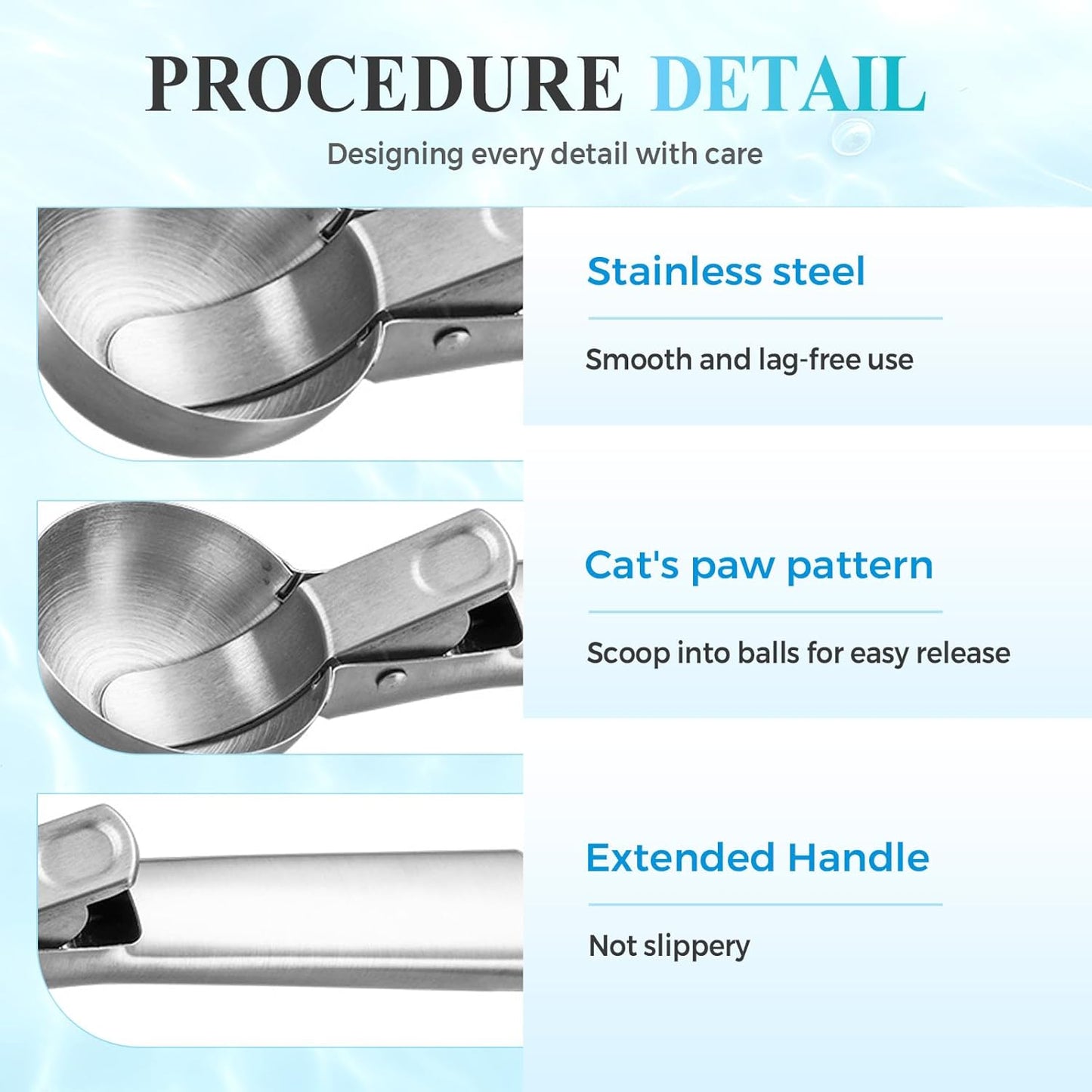 Ice Cream Scoop, 2025 New Heavy Duty Aluminum Scoop, Nonstick Gelato Scoop for Dessert Shop, Ergonomic Handle Metal Ice Cream Scoop for Home Use (3)