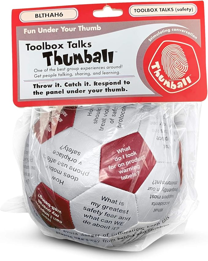 Trainers Warehouse 6" Thumball Collection, 32 Prompts for Conversation, Team Building, Relationship and Training
