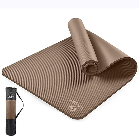 Thick Yoga Mat Non Slip, Large Size 72" L x 32" W x 0.6" TH, Premium Exercise & Fitness Mat with Carrying Strap and Bag, Workout Mats for Home