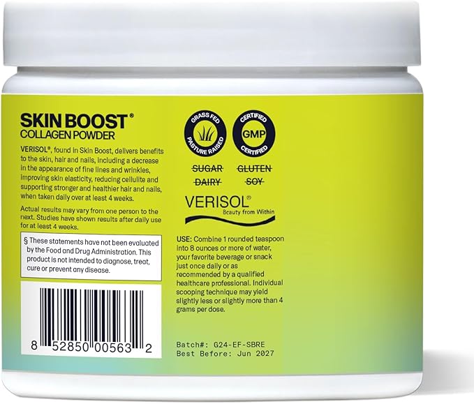 Hydrolyzed Collagen Powder - Sparkle Skin Boost (Mixed Berry) [50-Serves] Verisol Collagen Hydrolysate Protein Powder Vitamin C Paleo Non-GMO Gluten Free Beauty Supplement Drink