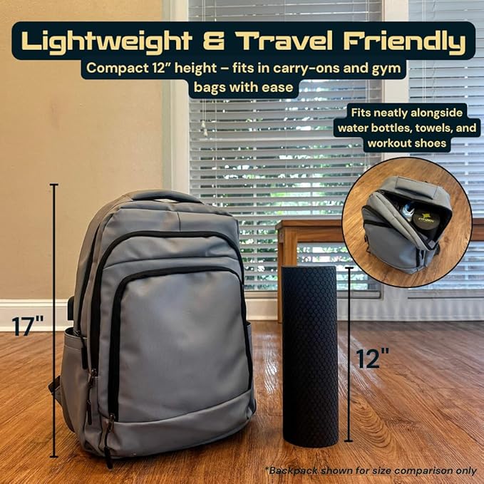 FitNation Foam Roller – High-Density Foam Muscle Roller – Textured Foam Rollers for Muscle Massage, Stretching, Pilates, Yoga