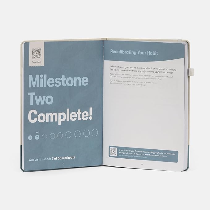 The Dumbbell Home Workout Journal. 13 Week Program. Fitness Planner/Workout Book that Only Requires Dumbbells. Workout Journal for Women & Men.