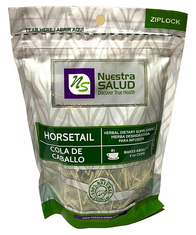 Horsetail Tea Cola de Caballo Hierba Herbal Tea Zip-Lock Bag (30g) 1.06oz- 100% Natural and Caffeine Free Detox