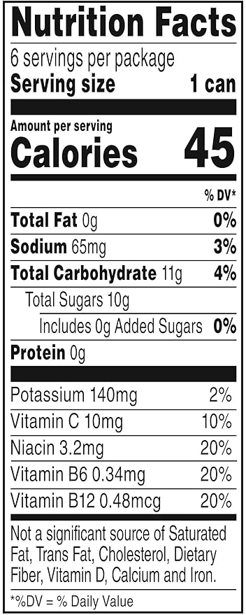 V8 Energy Black Cherry Energy Drink, 8 fl oz Can (24 Pack)