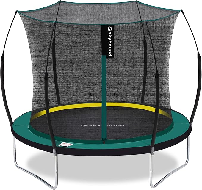 SkyBound 14 FT 12 FT 10FT 8FT 6FT Springless Trampoline for Kids and Adults - Recreational Trampolines with AntiRust Coating - Bungee Cords Outdoor Trampoline for Kids - No-Gap Design Zipper System