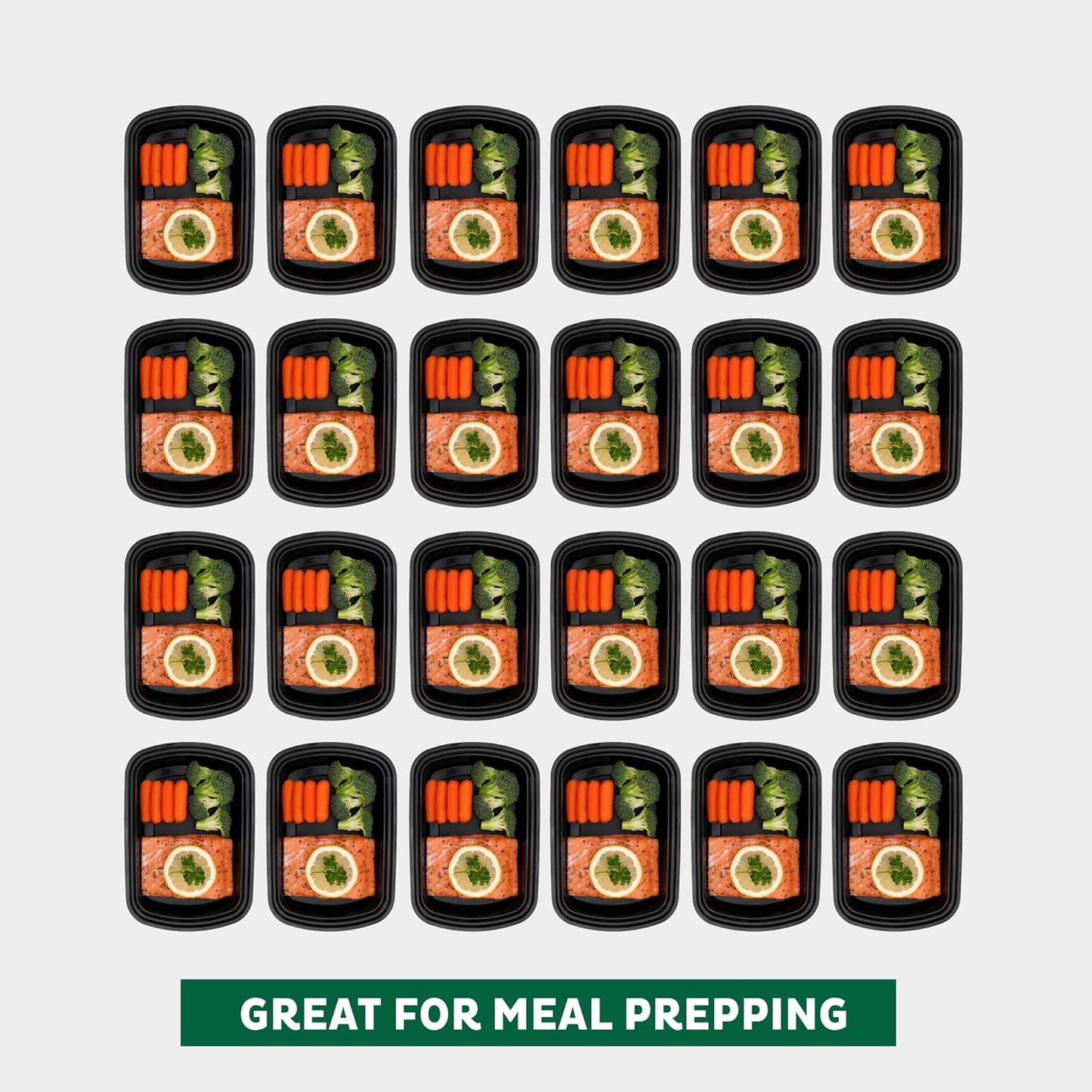 Freshware Bento Box Meal Prep Container, 32, 1-Compartment, 150-Pack, 32 ounce