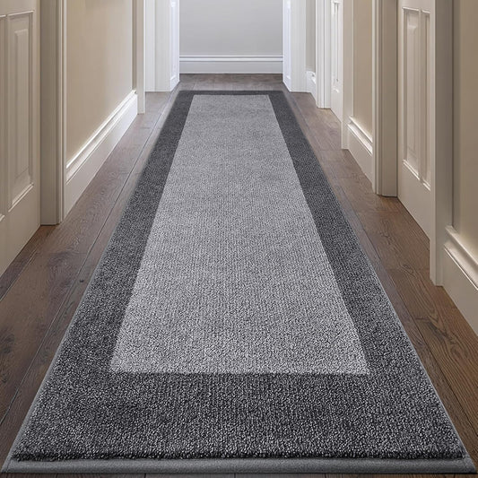 Machine Washable Kitchen Rug 32" x 84", Non Slip Kitchen Mat for Floor, Absorbent Entrance Runner Rug for Bedroom, Hallway, Bathroom, Door (Roll Packing)
