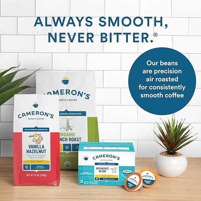 Cameron's Coffee Roasted Whole Bean Coffee, Organic French Roast, 28 Ounce