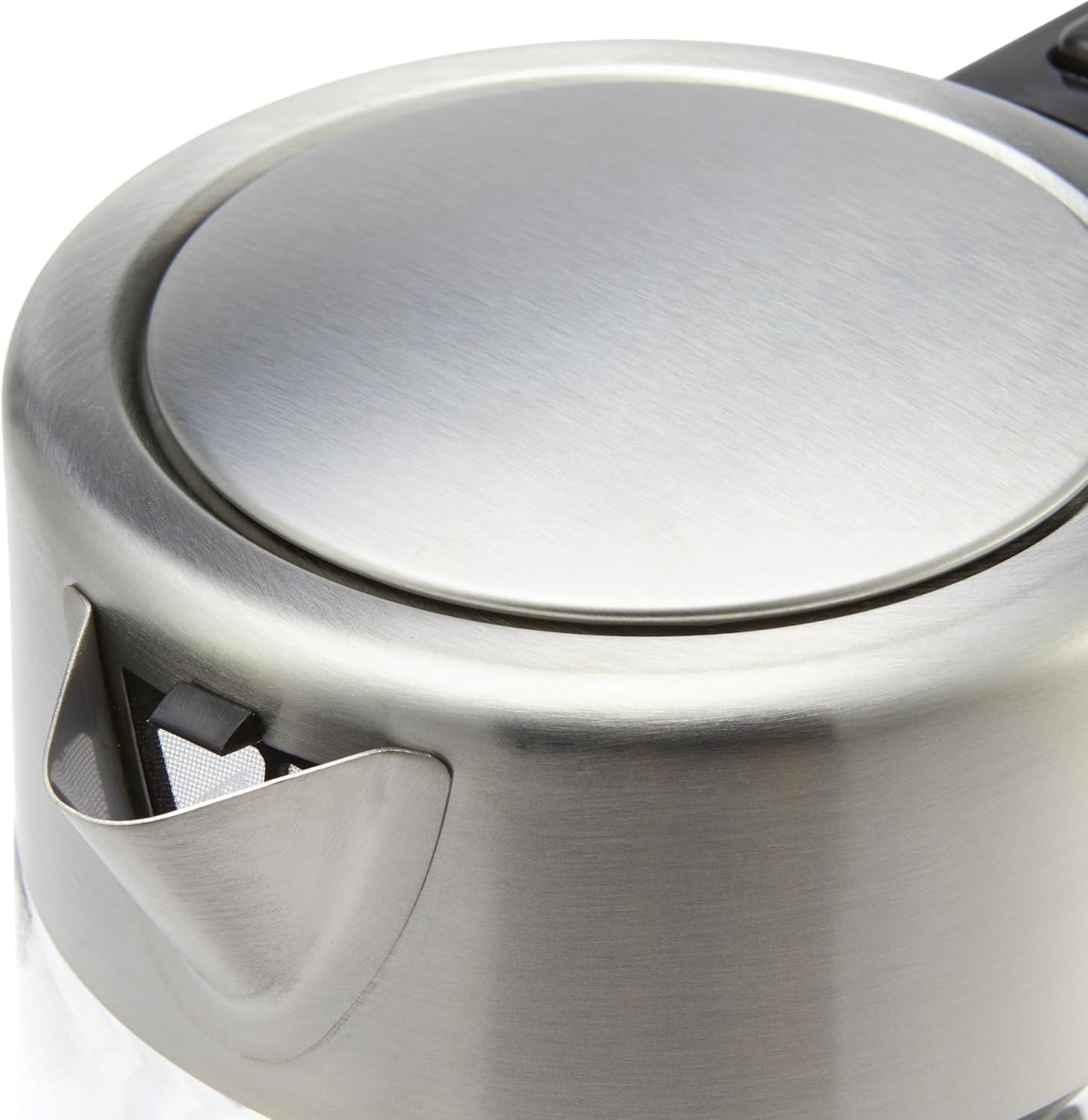 Amazon Basics Electric Kettle with Glass Carafe for Tea and Coffee, BPA-Free, Fast Boiling, Auto Shut-Off, 1 liter , 1500W, Glass and Steel