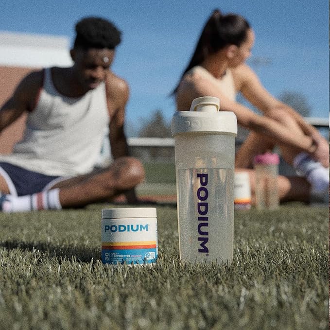 Podium Nutrition Training Salt + Electrolytes Powder, Tropical Lime, Post Workout Hydration & Muscle Recovery Support, Electrolyte Drink, Magnesium, Potassium,Calcium, Sodium Salts, 30 Servings